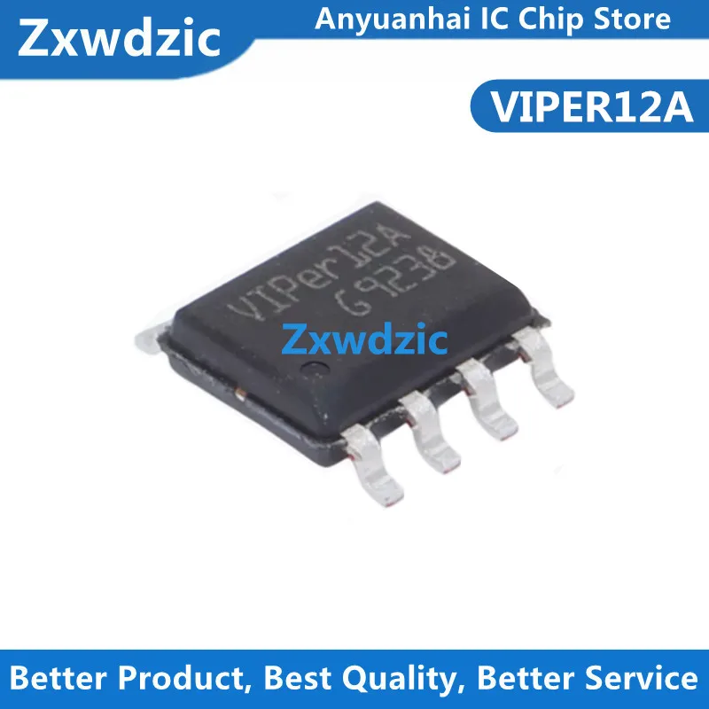 10pcs New Original VIPER12A VIPer12 12A SOP-8 VIPER12AS VIPER12ASTR PWM Controller Switch IC