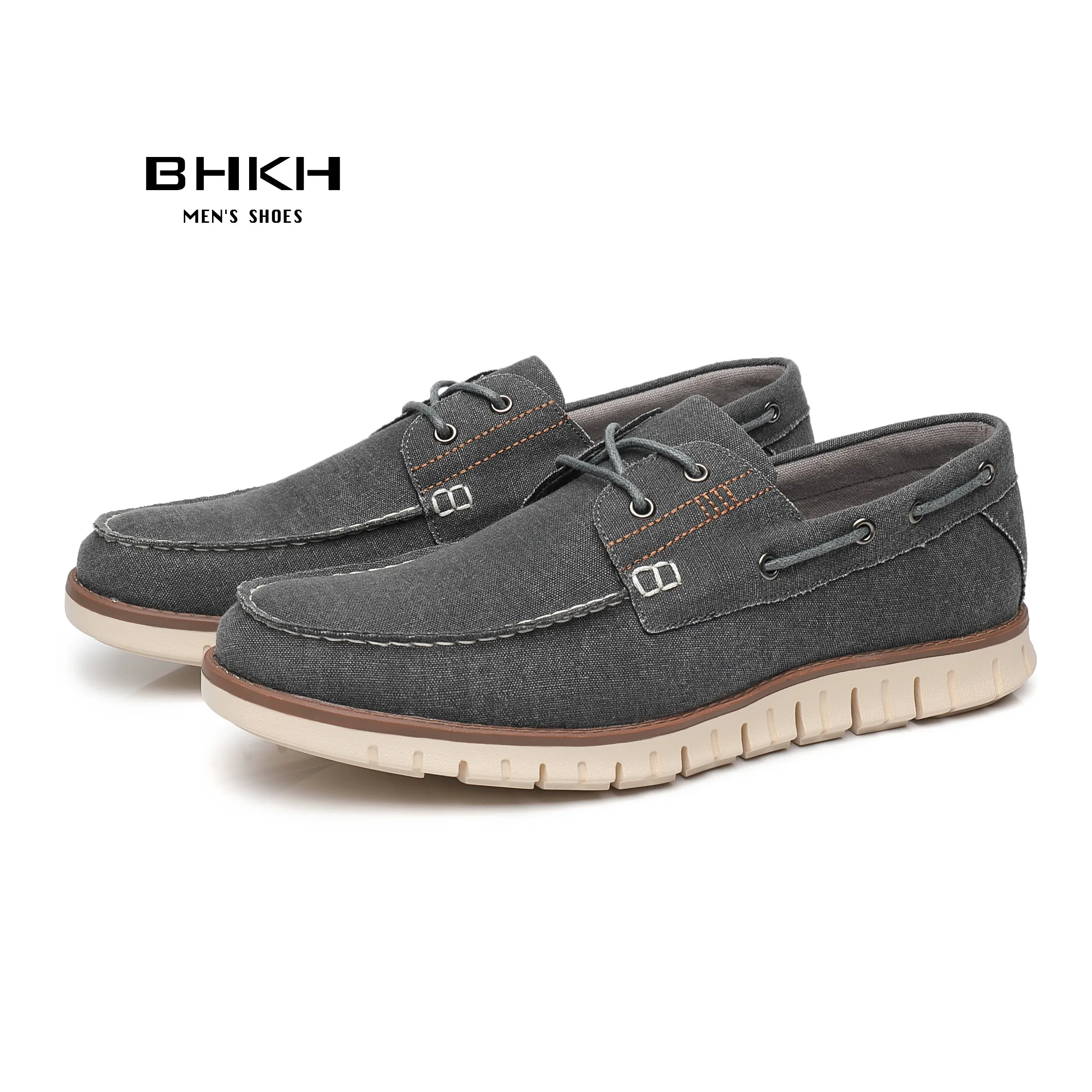 BHKH 2024 Autumn Canvas Loafers Shoes Fashion Men Casual Shoes  Comfy Smart casual shoes Work office Footwear Men Shoes