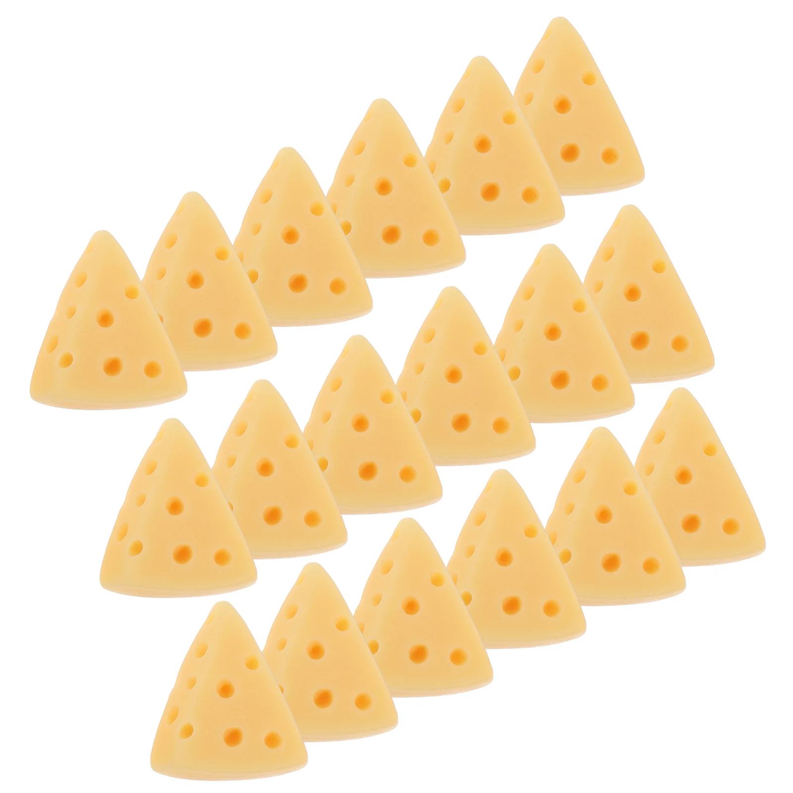 

50 Pcs Simulated Cheesecake Accessories Artificial Charms Decor Decorations Dessert