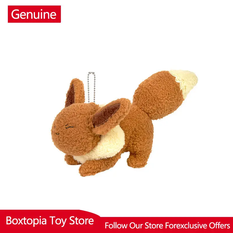 

Genuine Pokemon Stretching Series Plush Doll Luxray Eevee Sprigatito Cute Bag Pendant Desktop Ornament Trendy Collectible Gifts