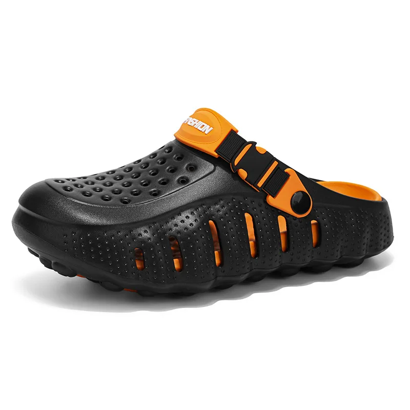 

Hole shoes men's shoes summer wear thick-soled bag head couple cool slippers wading sports beach shoes women