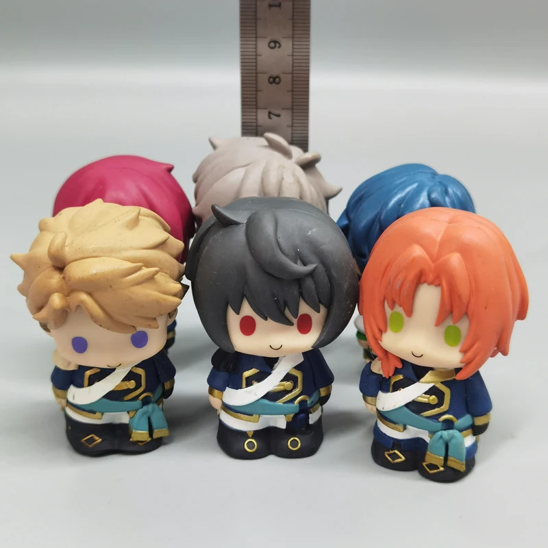 3-4cm dibujos animados Ensemble Stars figura de acción muñeca niños PVC colección ES2 Trickstar modelo de juguete