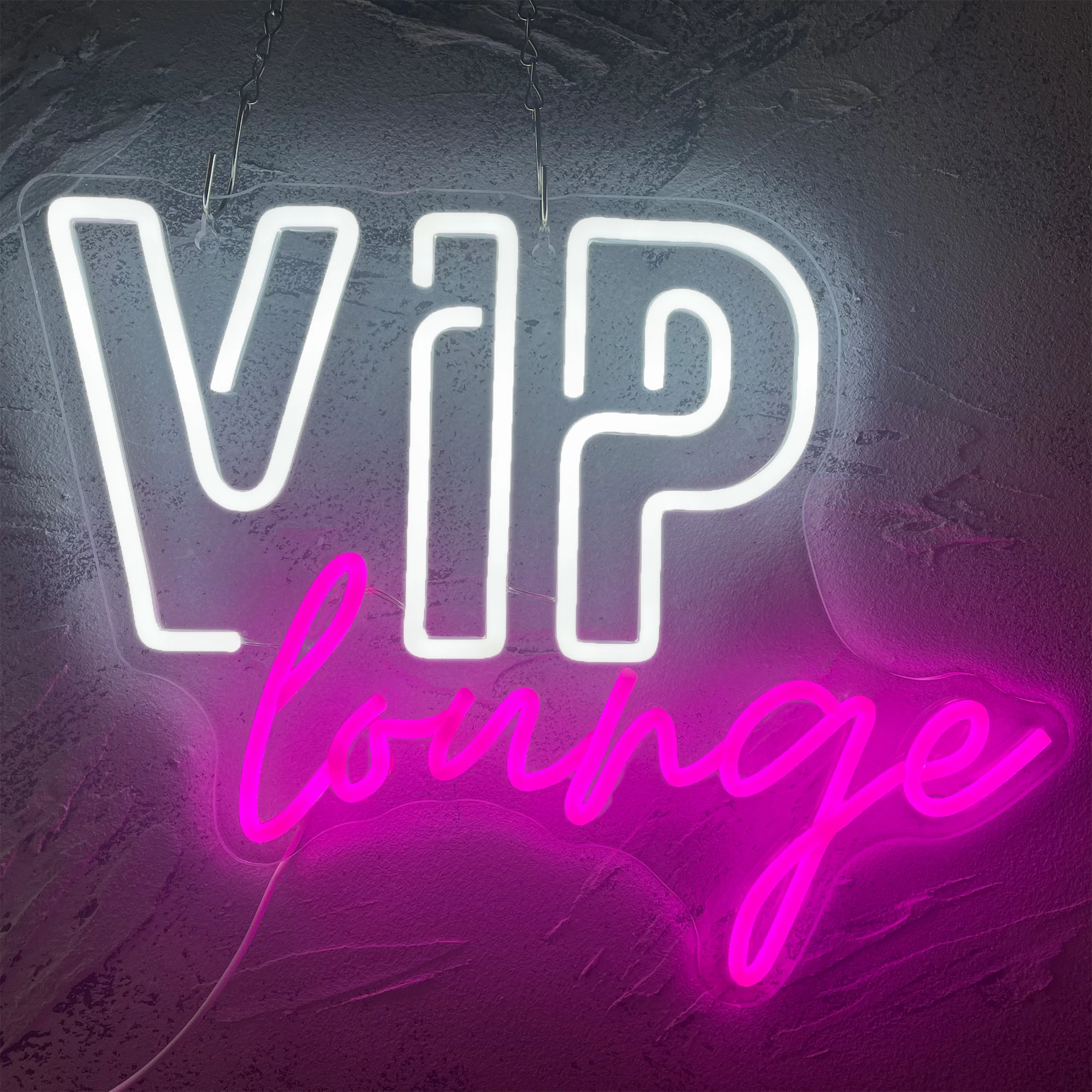 

VIP Lounge Neon Signs Illuminated Lamps Pink Led Neon Flex Aesthetic Decoration Restaurant ART Wedding Guests Sign