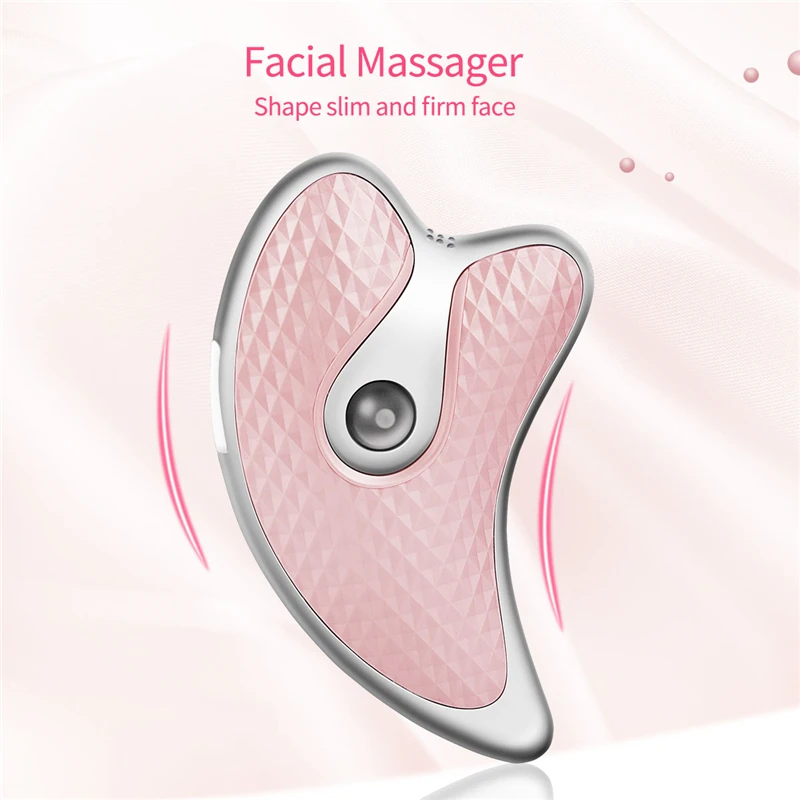 

Electric vibration heating micro current scrapping board beauty instrument facial lift massager face thin instrument