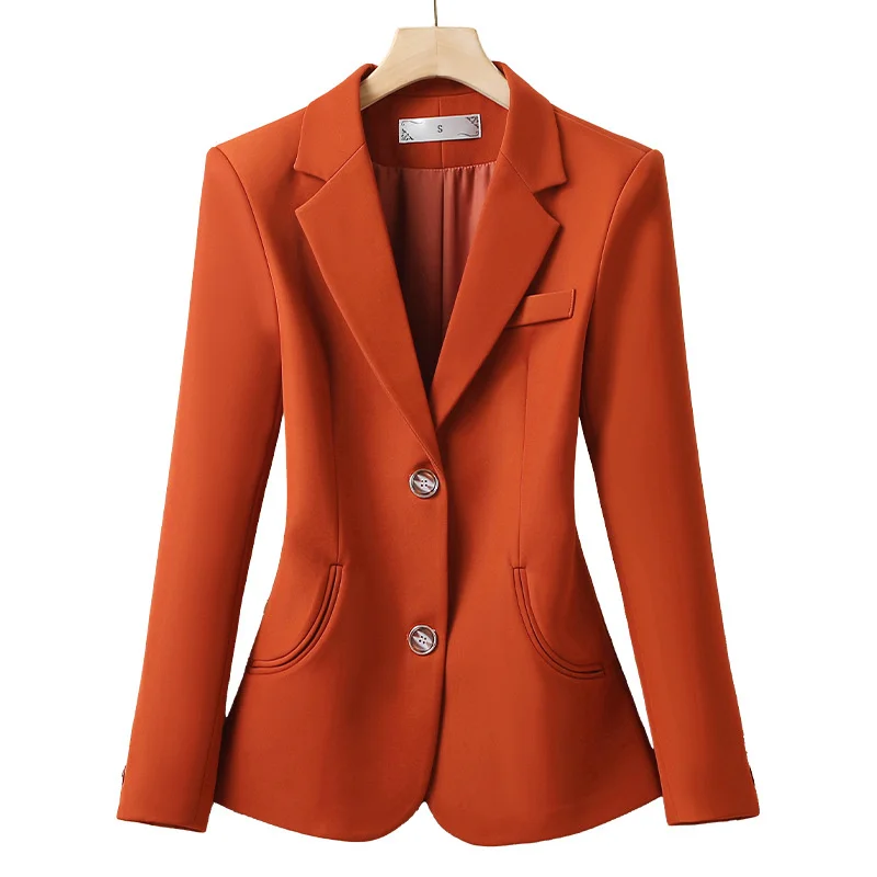 

2024 New Fashion Women Formal Blazer Ladies Long Sleeve Work Wear Suit Jacket Coat Autumn Winter Female Outerwear Office Blazers