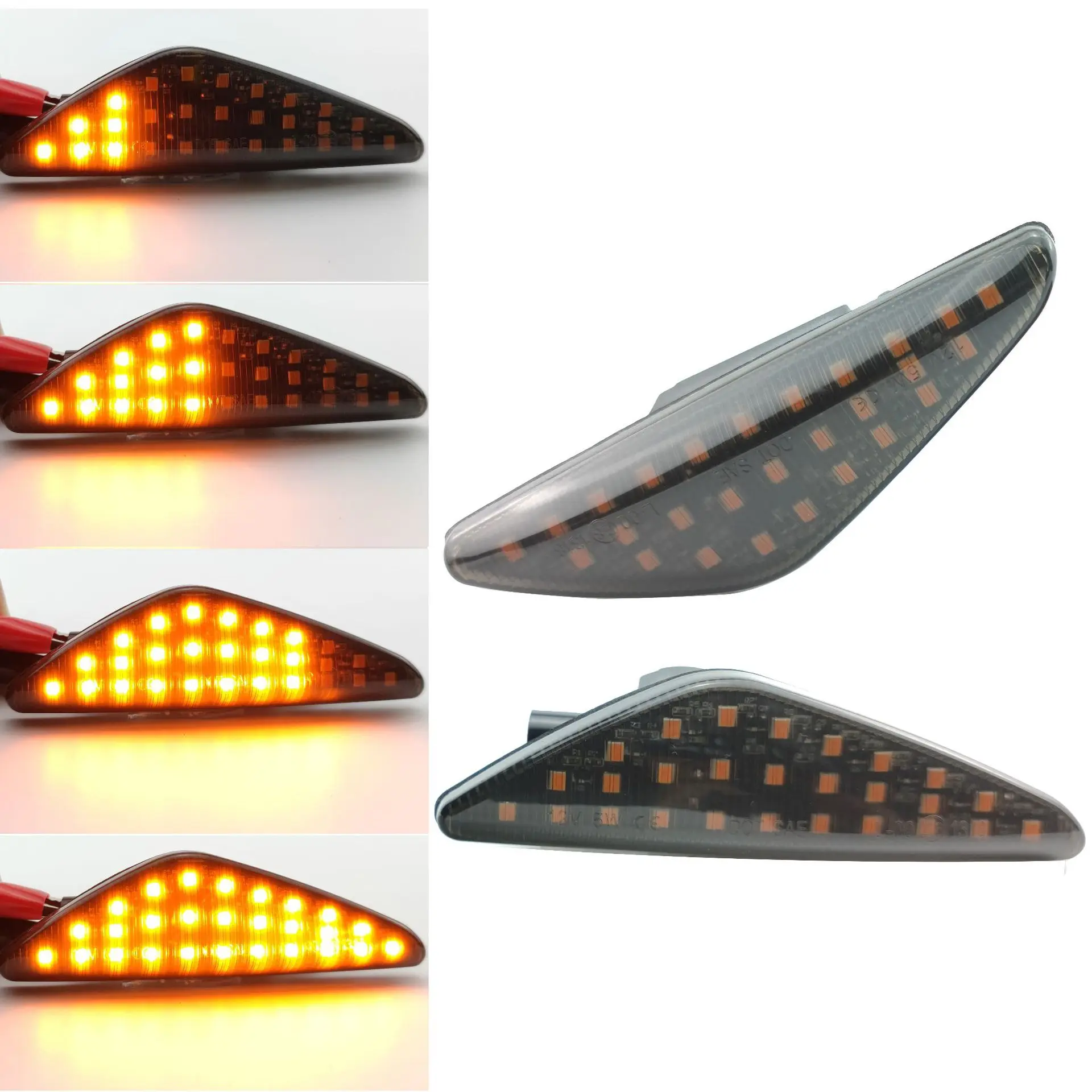

Suitable for BMW E70 X5 E71 X6 F25 X3 running water turn signal fender edge light