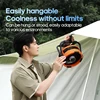 KINSCOTER ポータブル 6 in 1 キャンプファン 20000mAh 多機能屋外デスクトップエアサーキュレーターワイヤレス天井フック & ライト付き 6