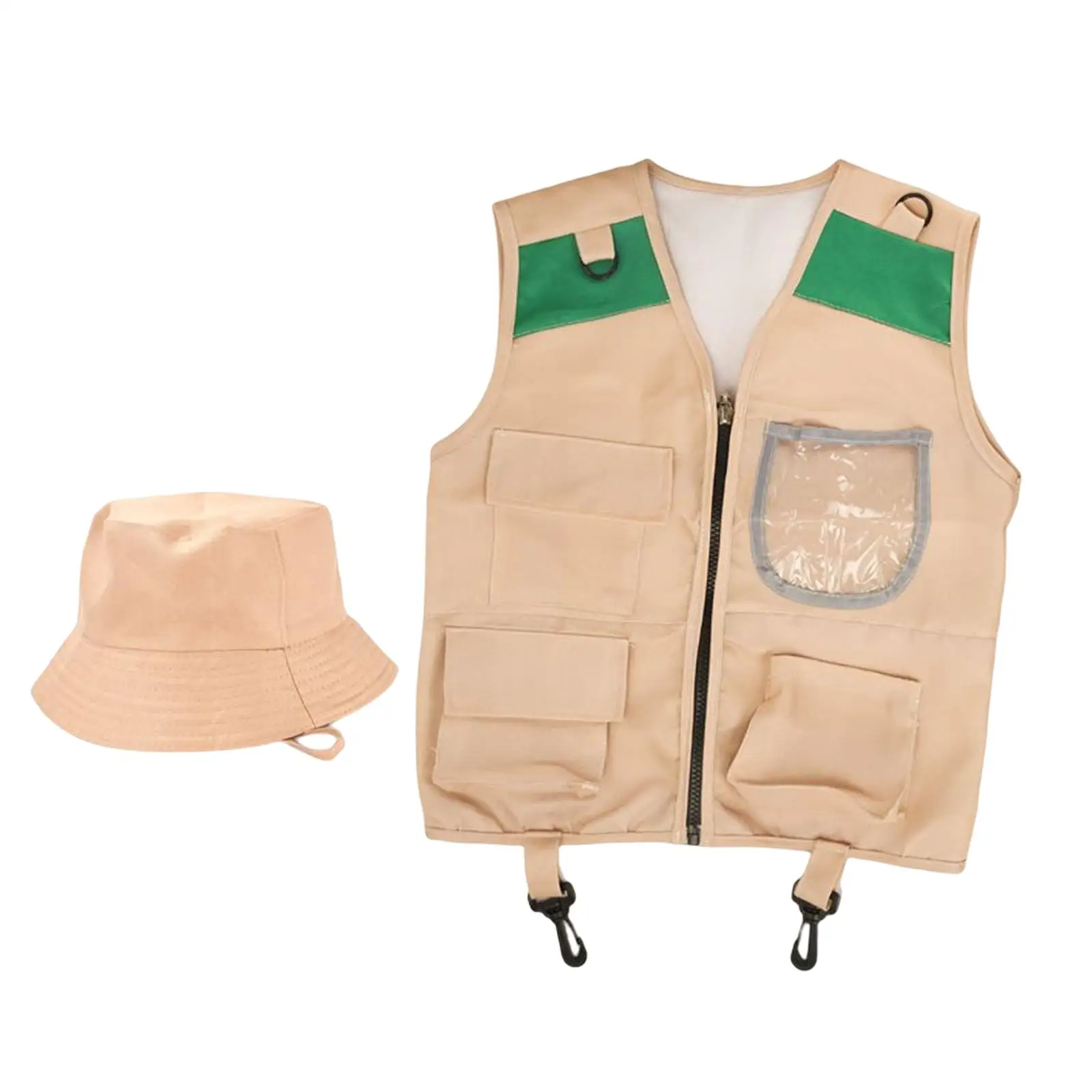 Costume explorer kids kit Kids Explorer Adventures Suit Including Vest and Hat Dress Up Children Gift for Outdoor Adventures Set