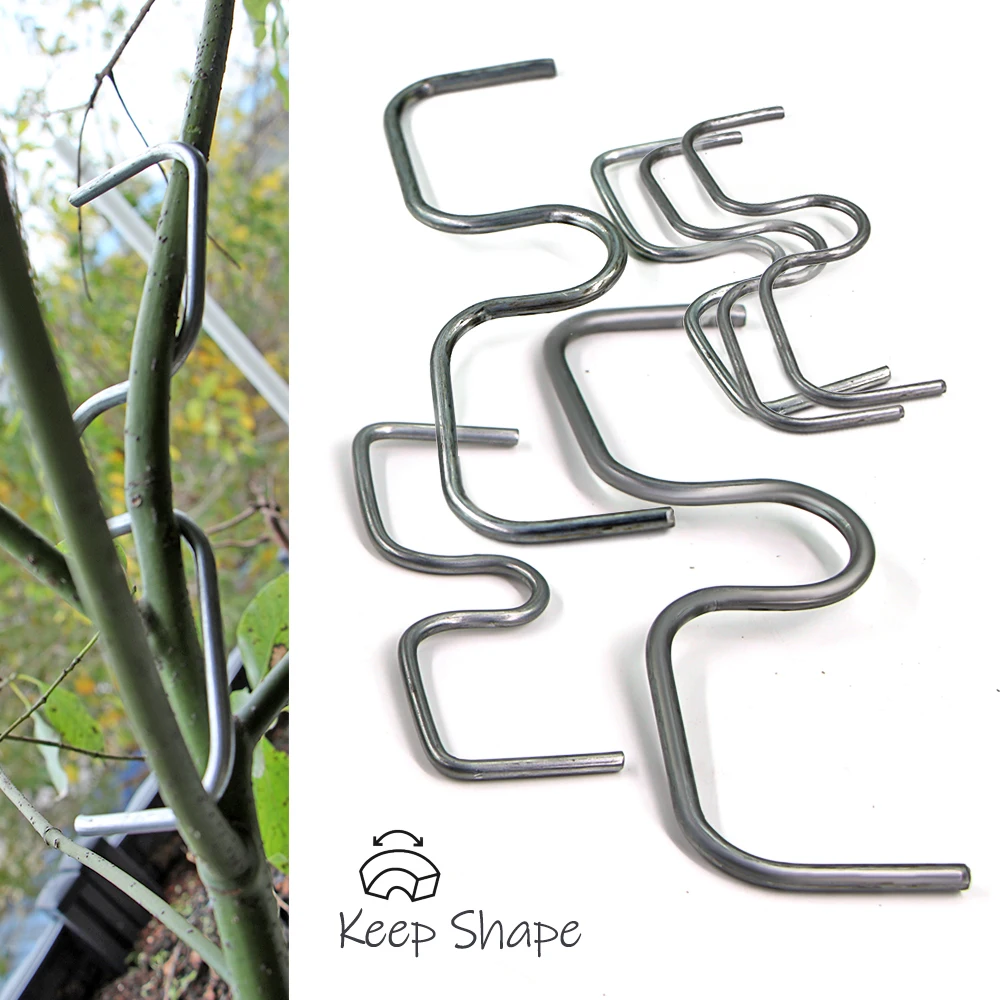 10Pcs 8/10/13/18cm Metal Puller Tying Machine Fruit Tree Branches Holder Gardening Planters Accessories Finalizer Plants Support