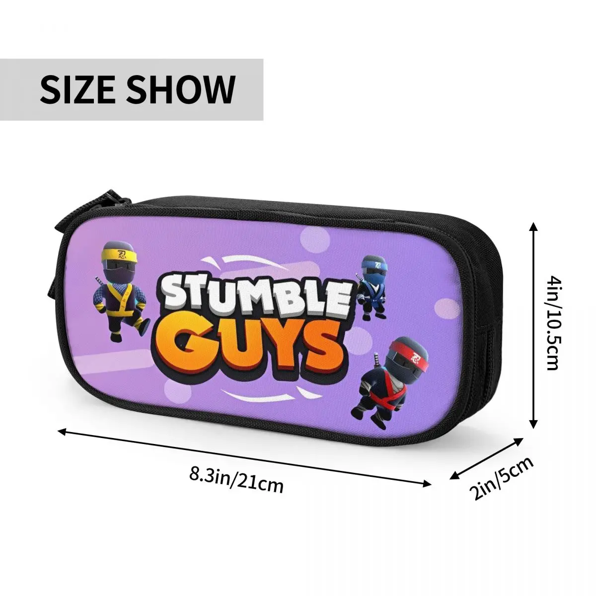 Stumbles Guys Pencil Cases Funny Game Pen Bags for Student Large Storage Students School Gift Pencilcases