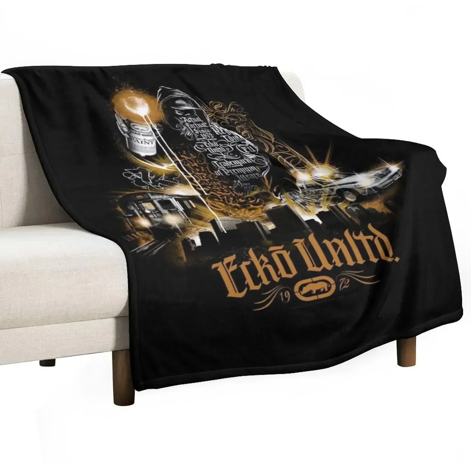 

Ecko Unltd Throw Blanket Portable Lightweight Blanket for Travel Camping