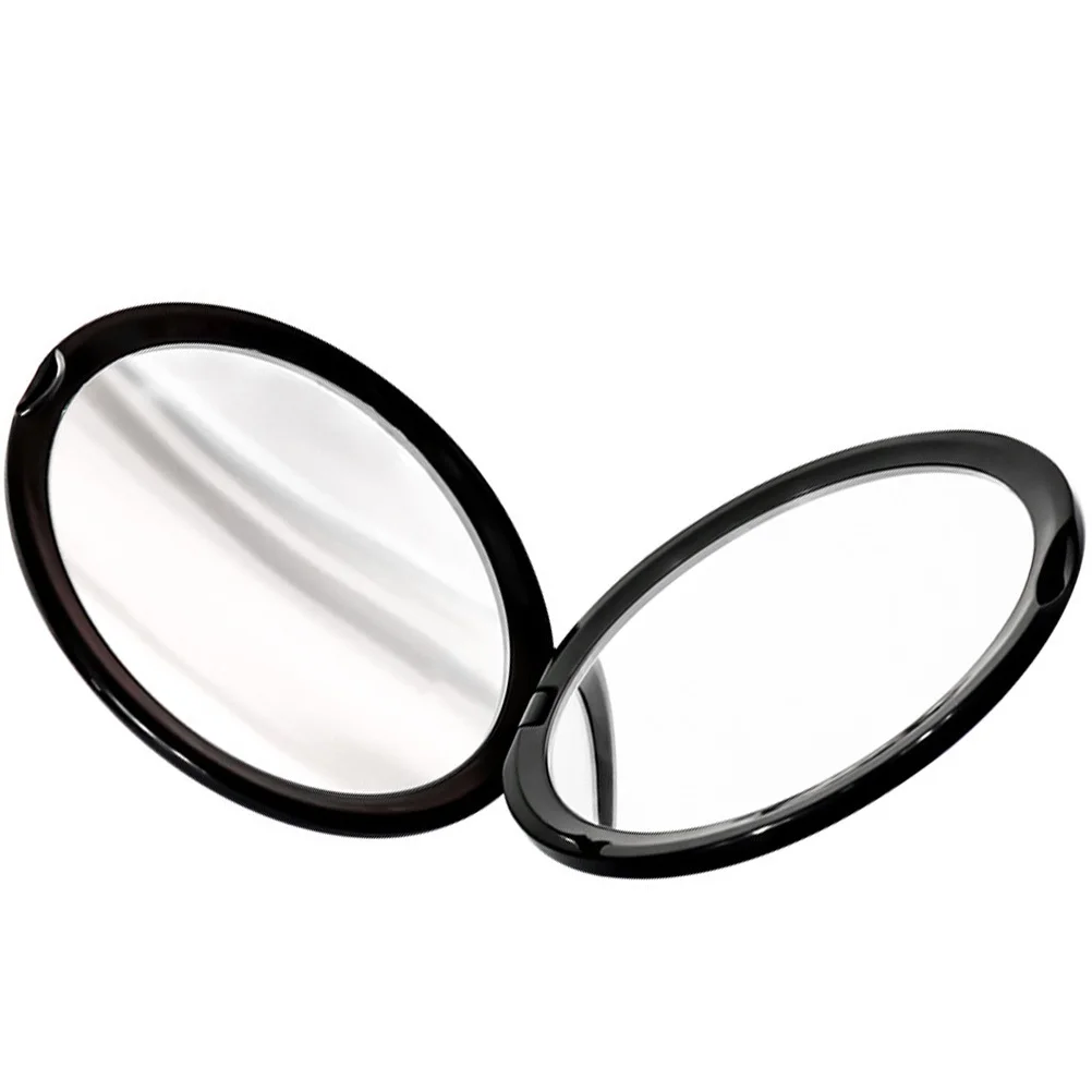 مرآة مكياج محمولة تكبير 10 مرات، تصميم قابل للطي، قبضة ناعمة متينة لتشكيل الحواجب