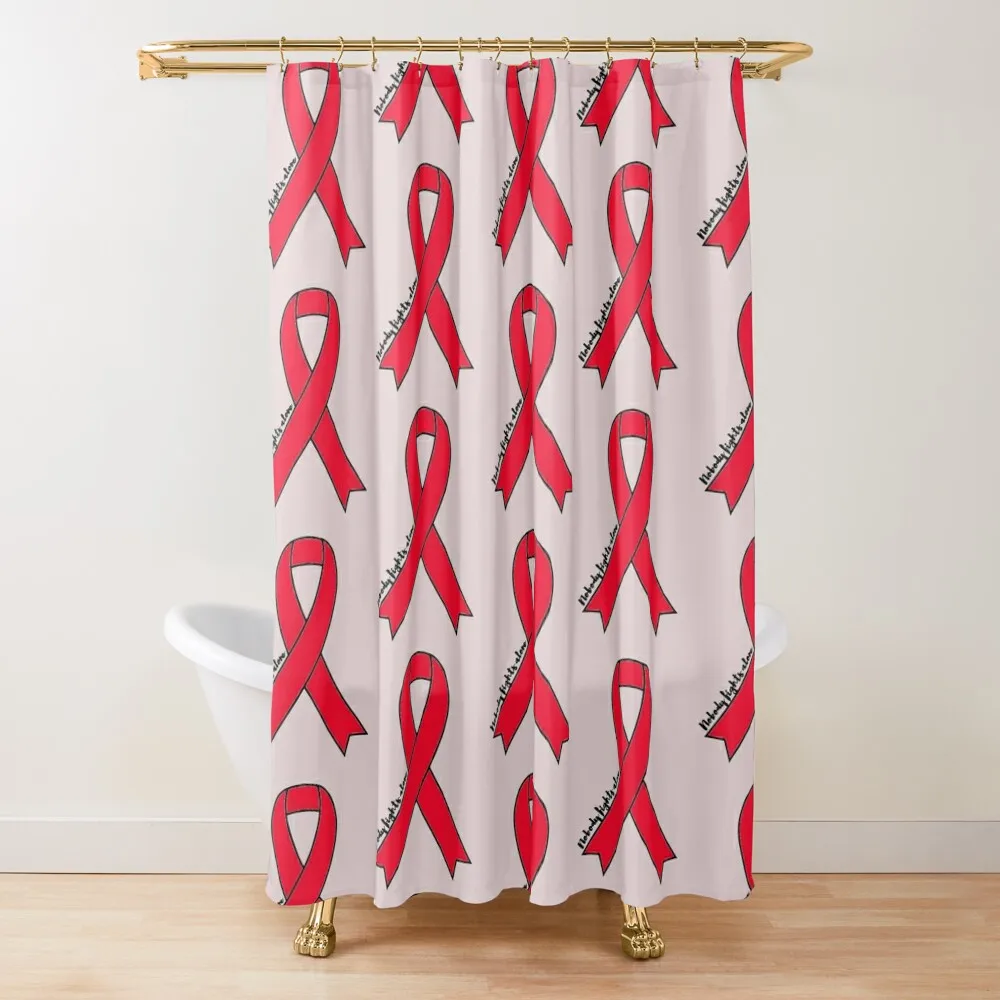 

Red Awareness Ribbon Shower Curtain Bathroom And Shower Products Bathroom Accessories For Shower Curtain