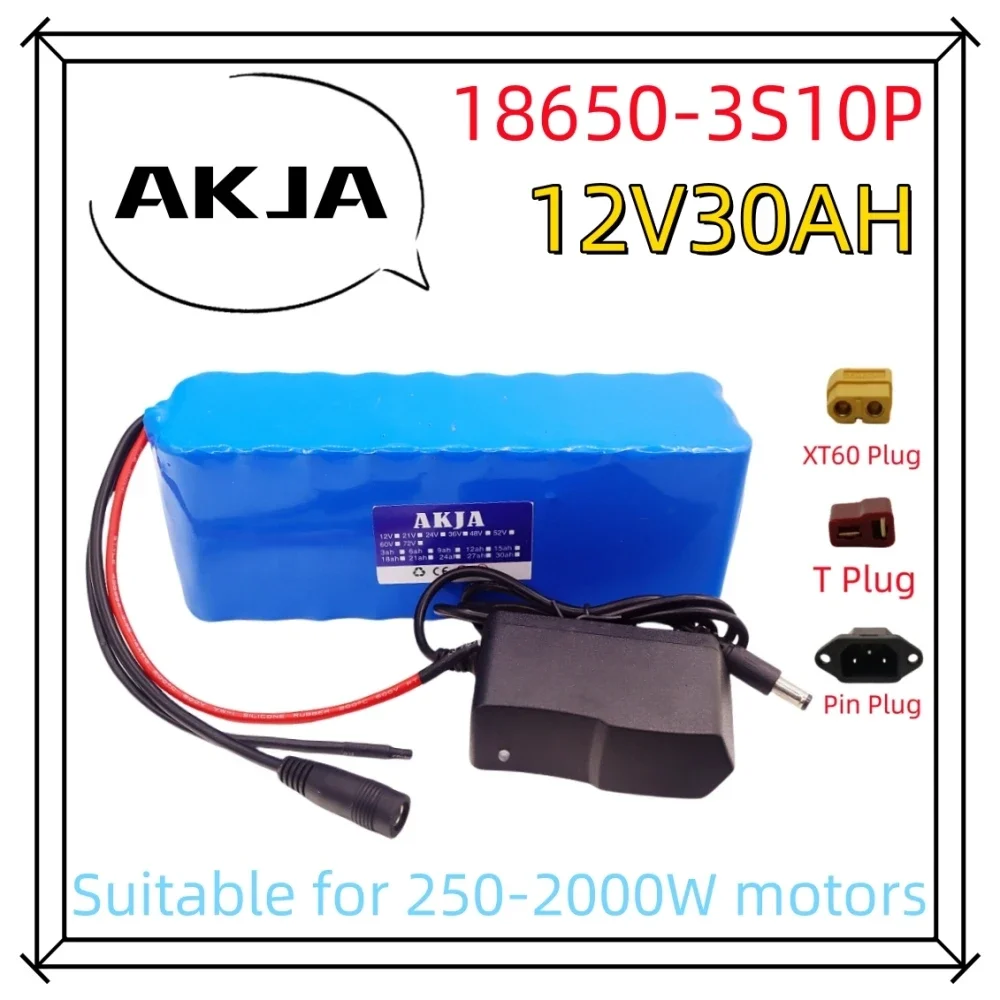 

Air fast transportation 3S10P12V30Ah battery pack 18650 lithium ion DC12.6V super large capacity rechargeable battery with BMS