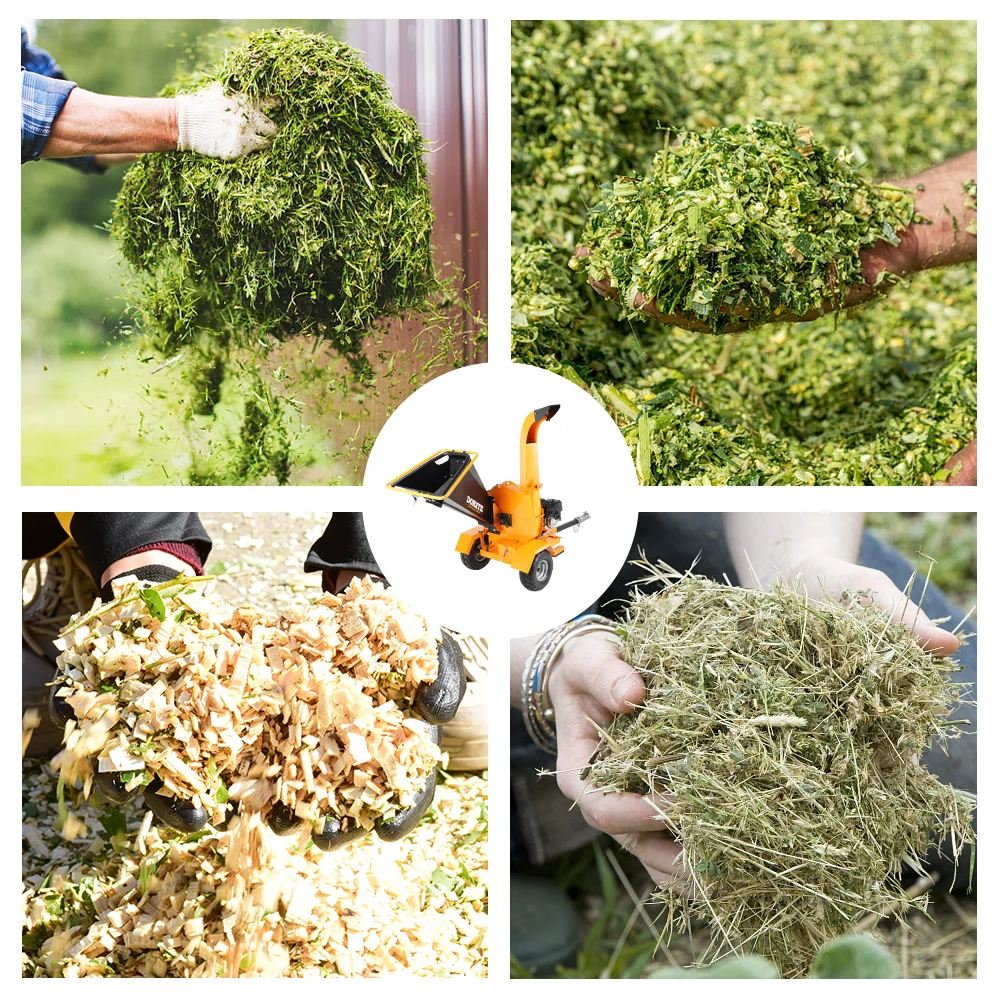 China Factory Price With OEM 15hp Engine Tree Shredder Log Wood Crushe Mulcher Chipper Branch Wood Chipper Shredder