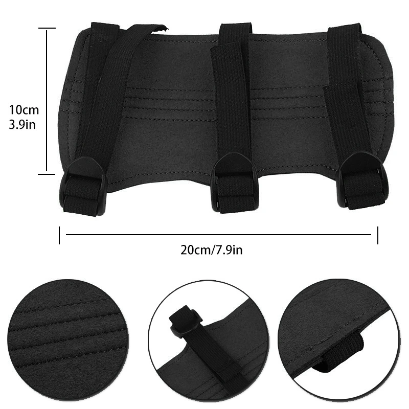 Hot Archery Armguard, Hunting Forearm Guard Arm Guards Adjustable 3 Straps Buckles For Protecting Arms