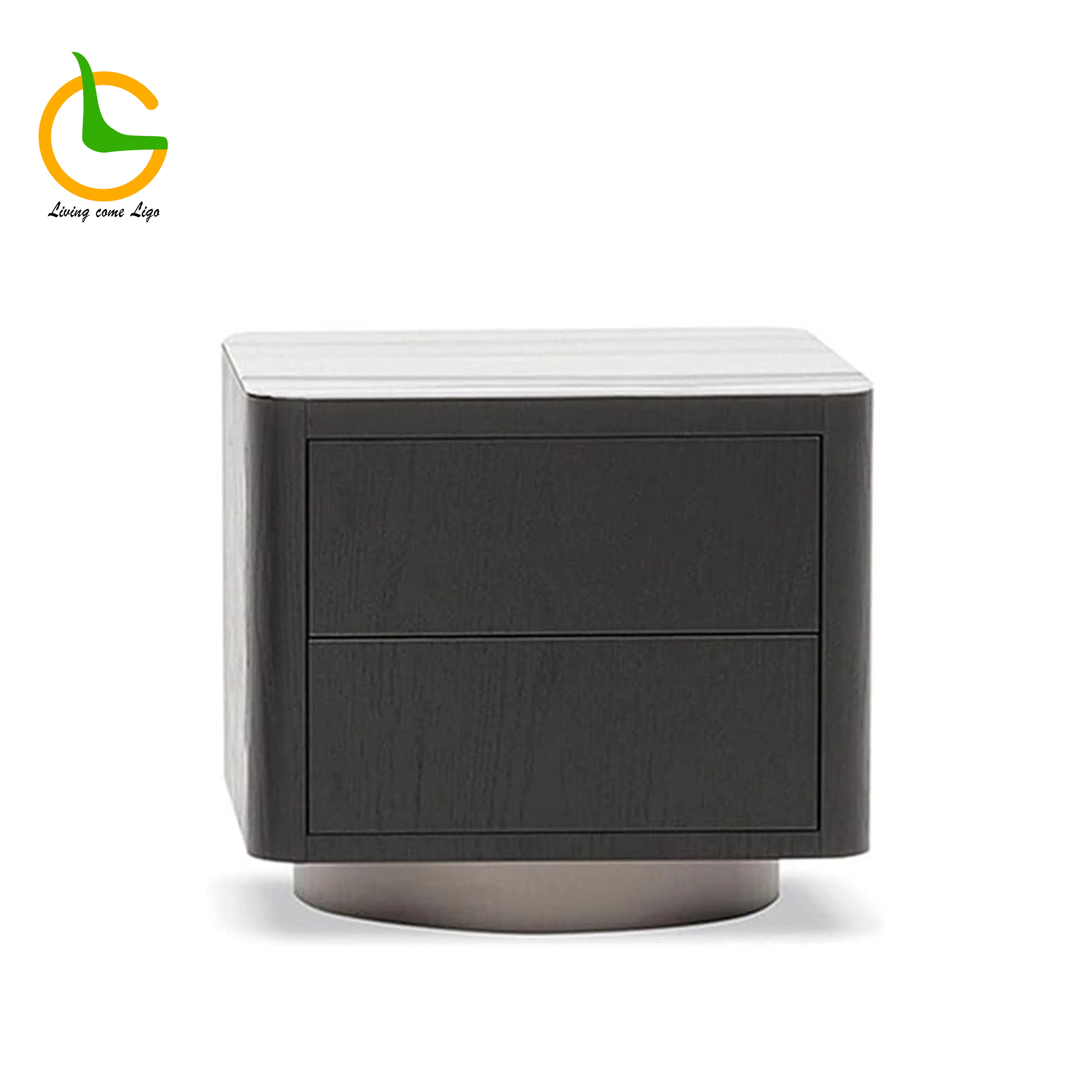 

Bedroom Set Modern Business Style Wooden Bedside Table Hotel Room Furniture