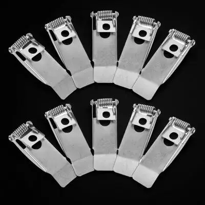 10Pcs Downlight Spring Clamps Securing Clamps for Recessed Lighting LED Ceiling Lights Panel Lamps Elastic Retention Springs