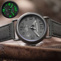 Military Vintage Watch Automatic 42mm Men's Mechanical Watch Sandwich Dial Vintage WWII Glow-in-the-Dark Watch Stalingrad New