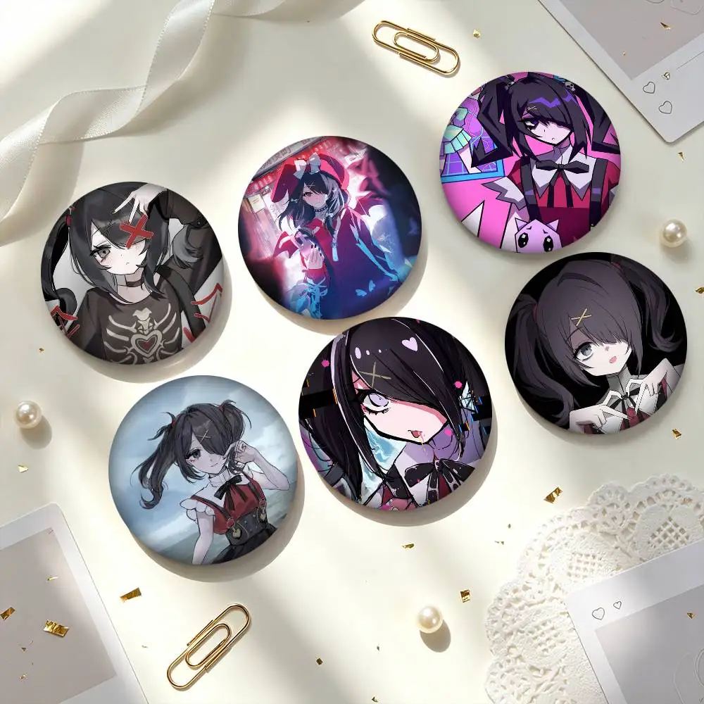 N-Needy Streamer Overload Ame  25mm 32mm 44mm 58mm 75mm Brooches Badges Pins for Accessories Gift