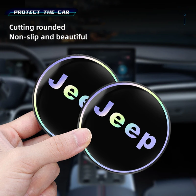 سيارة كأس الماء وسادة اللون التدرج كوستر الملحقات الداخلية ل Jeep Renegade Wagoneer المنتقم ريكون رانجلر JK المصارع Com