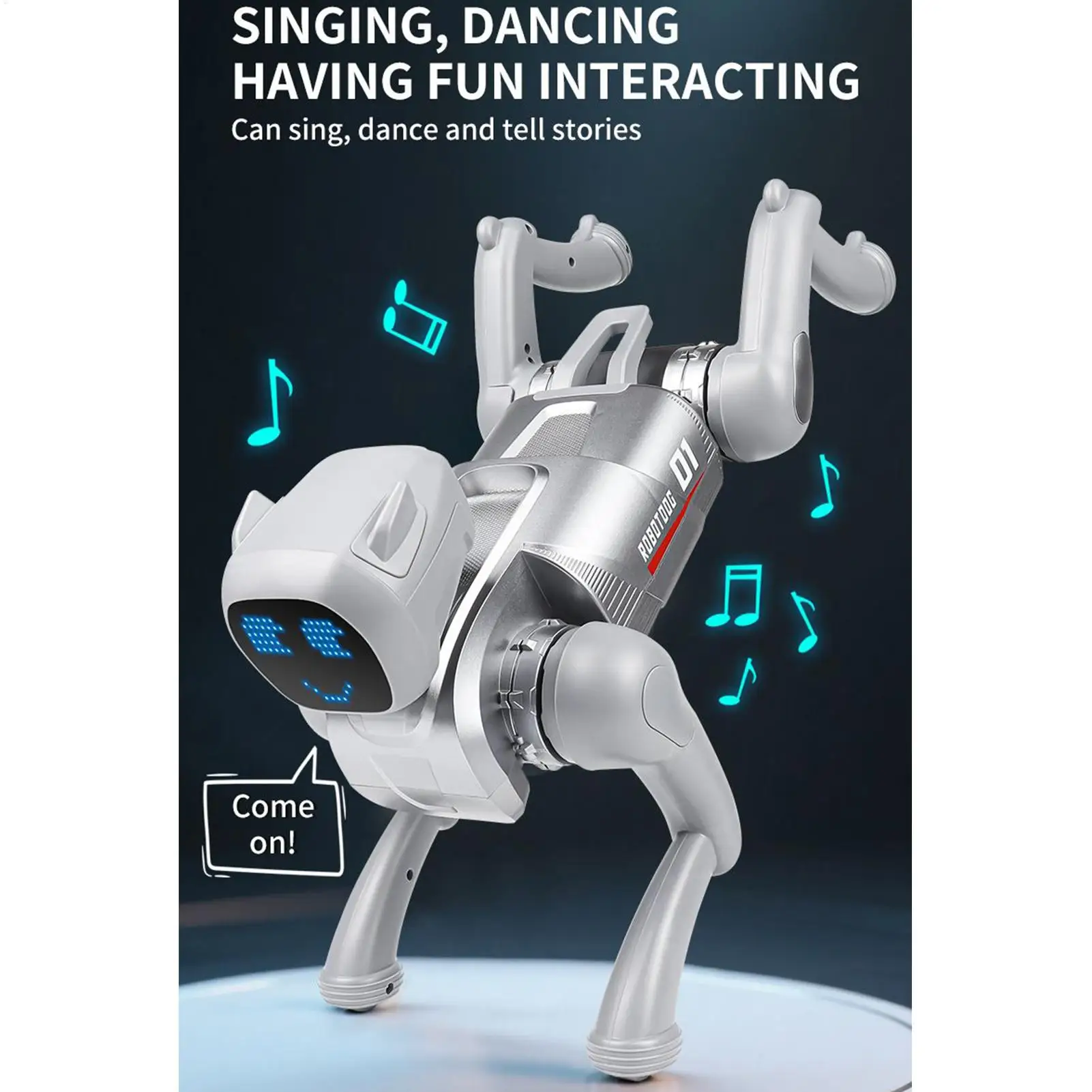 Robot chiot interactif télécommande figurines Intelligent marche robotique chiens animaux de compagnie pour enfants filles maison voyage intérieur salle de classe