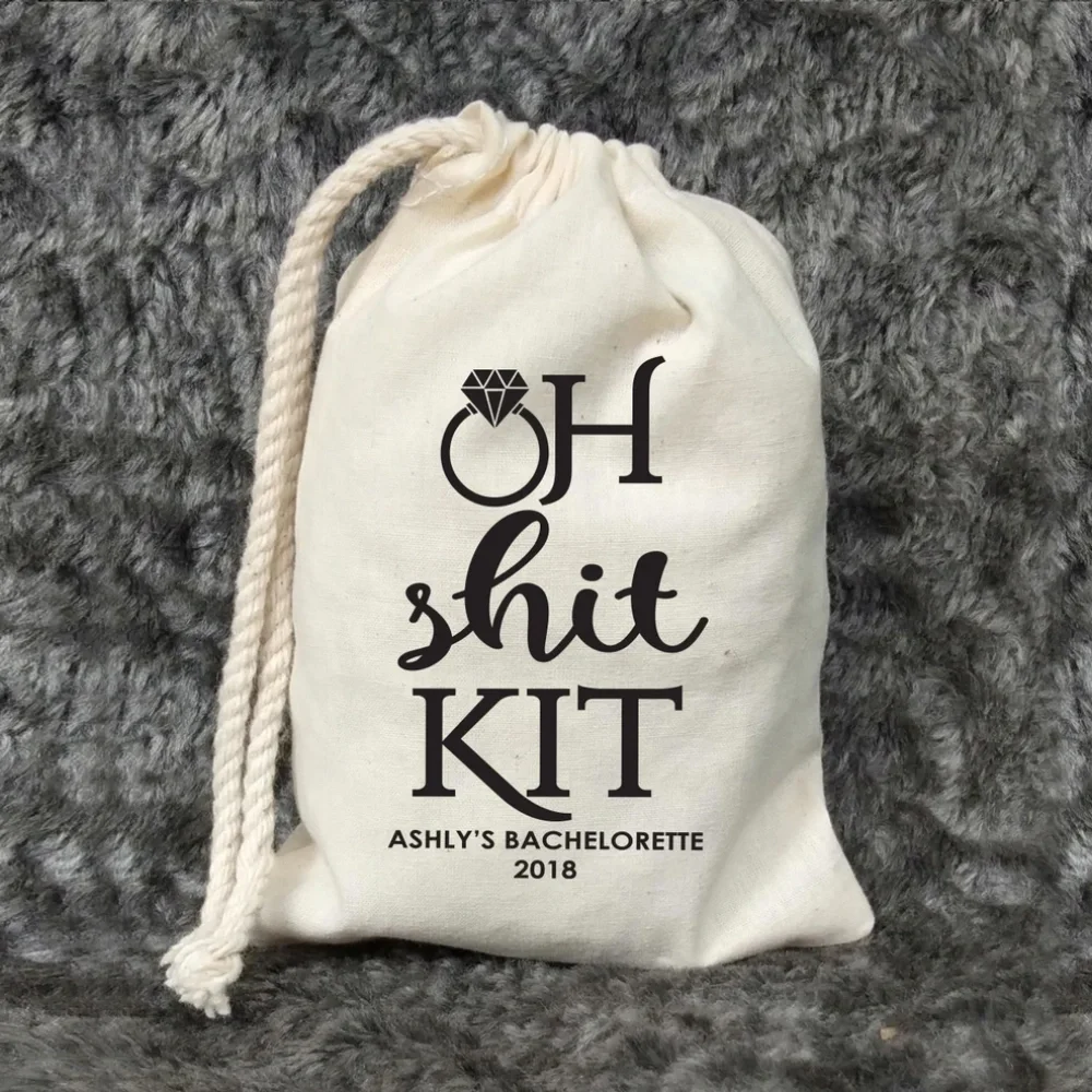 25pcs Custom Bachelorette Party Favor Bags-Oh Shit Kit-Hangover Kits-Customized Recovery Kits-Bach Party Bags-Bach Party Favors