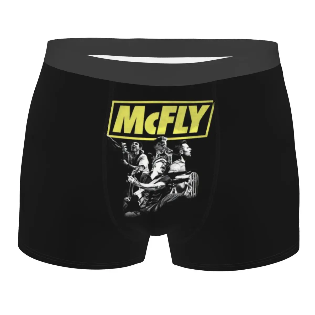 

Custom Fashion British Singer Rock Music Mcfly Boxers Shorts Panties Male Underpants Stretch Briefs Underwear