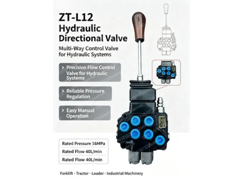 Hydraulic Valve Bridge Series Connection ZT12 Distributor 1 Control 2 Forklift Modified