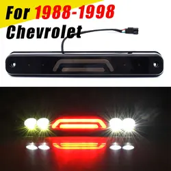 Smoked LED 3RD Third Brake Cargo Light For 1988-1998 Chevrolet C1500/K1500 Silverado High Mount Stop Lamp Turn Signal