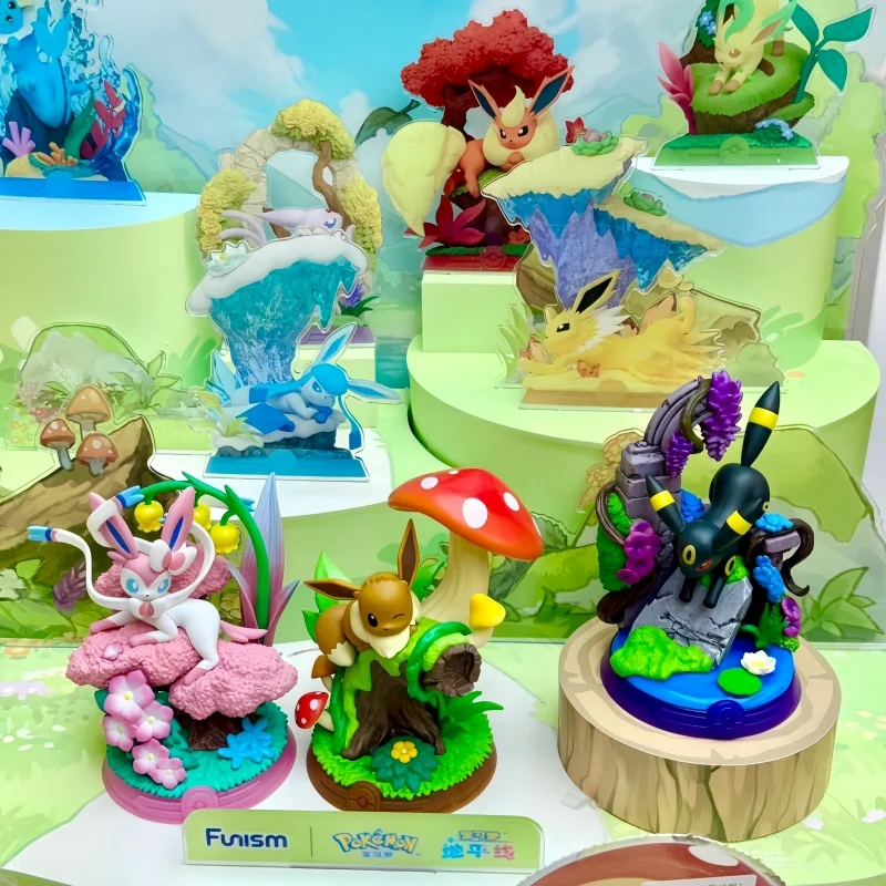 in-stock-pokemon×funism-relaxing-eevee-series-trendy-blind-box-ornament-figures-model-collection-decoration-surprise-toys-model