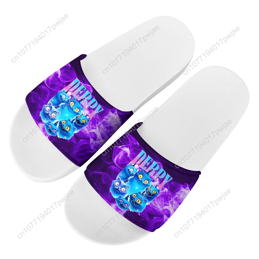 KPop شيطان الصيادين ديربي النمر النعال المنزل أحذية ماء الرجال النساء شبشب صيفي الرجعية داخلي في الهواء الطلق مخصص صنادل شاطئ بركة