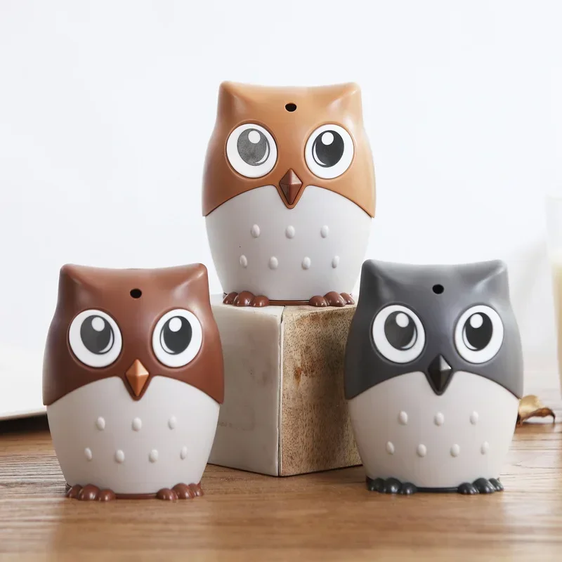 

Creative Automatically Pops Up Toothpick Box Home Living Room Dining Room Household Cartoon Owl Toothpick Storage Organizer Box