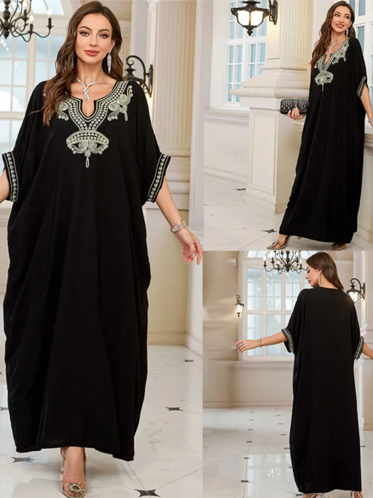 Sommer-Vertuschungen für Damen, Badeanzug, halbe Ärmel, Badeanzug, 2026, neue Stickerei, Strandurlaub, Maxikleider, Vertuschung