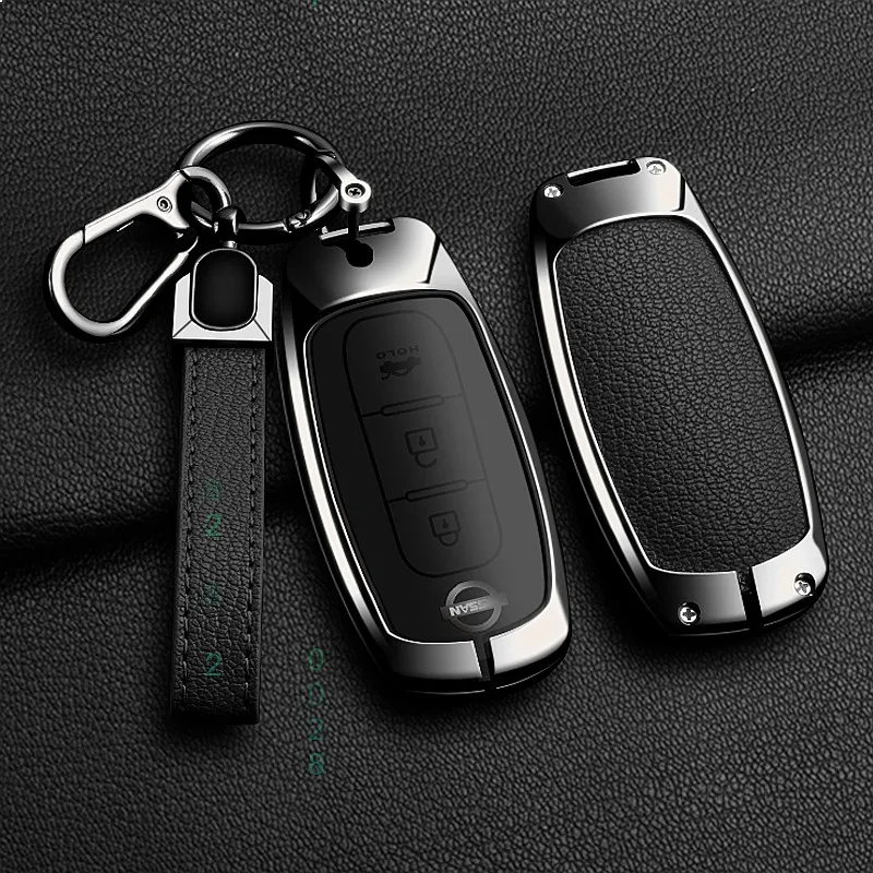 New Fashion Alloy Car Key Case Full Cover For Nissan X-Trail t30 t31 t32 t33 Protective Keychain Car Interior Accessories