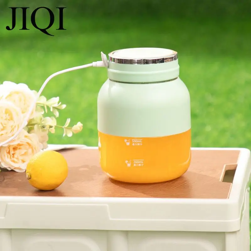 0.8L Sports Juice cup Portable Citrus Juice Extractor Cordless Motorized Ice Crusher Built-in battery Recharge Blender Smoothie