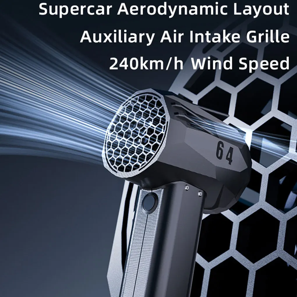 X64 Car Violent Blower Mini Turbofan Handheld Turbo Jet Fan Brushless Motor 240km/h Instantaneous Thrust 1.4 kg/s Air Duster