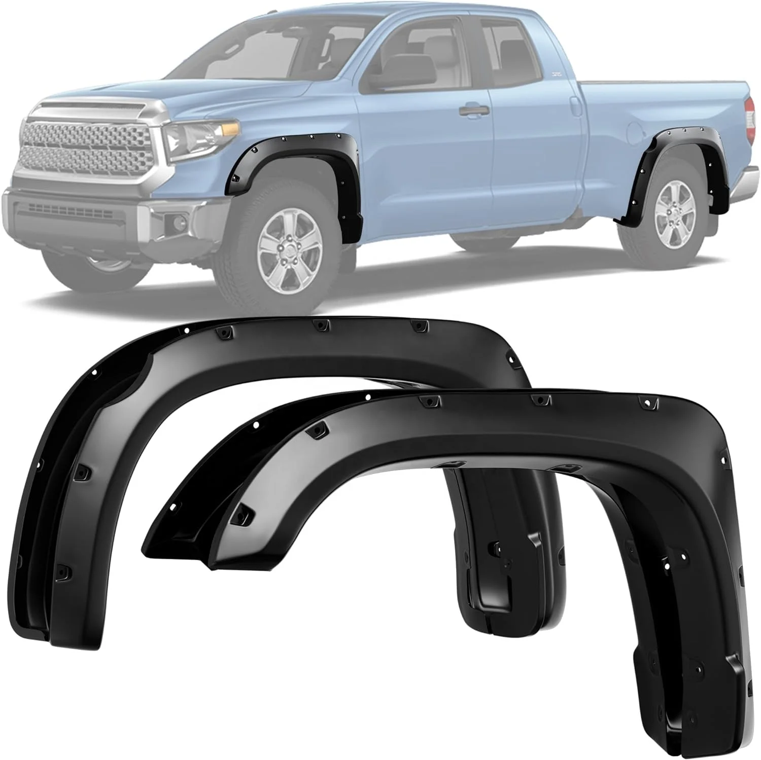 ABS Pocket Bolt-Riveted Style Fender Flares for Toyota Tundra 2014-2021 Fender Flares