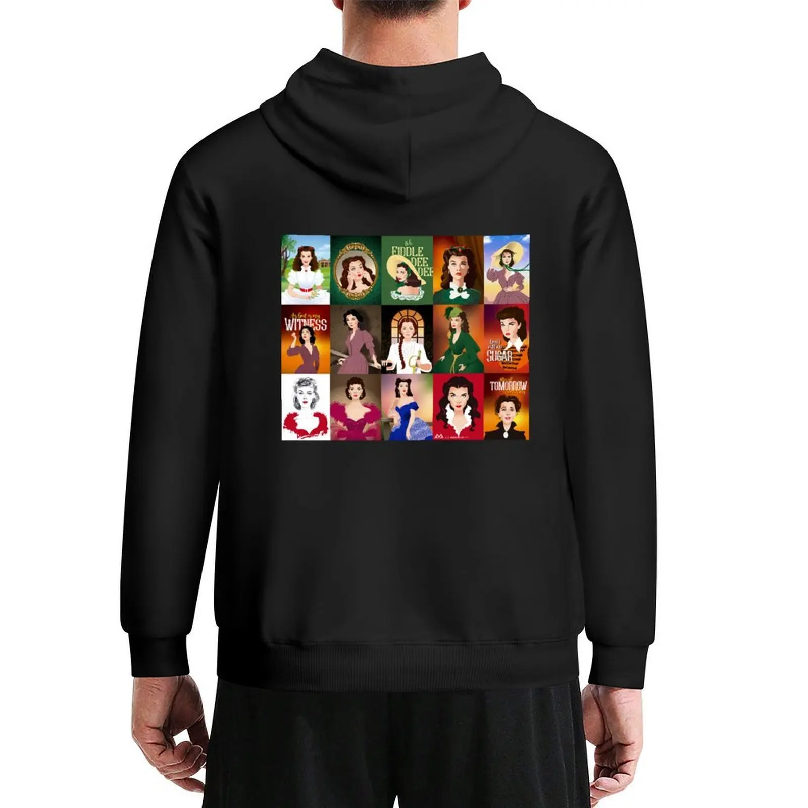 

Scarlett patchwork Hoodie mens designer clothes aesthetic clothing autumn clothes men's winter sweater men's hoodie sweatshirt