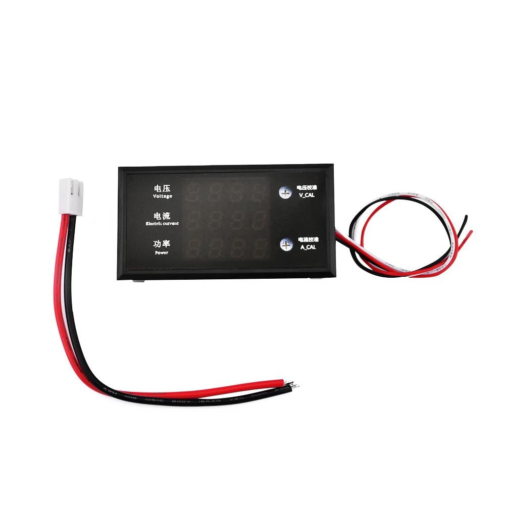 DC8-12V 10A digital tube display 4 bit high precision voltag and current power meter Measuring range DC 0-500V 0-999W