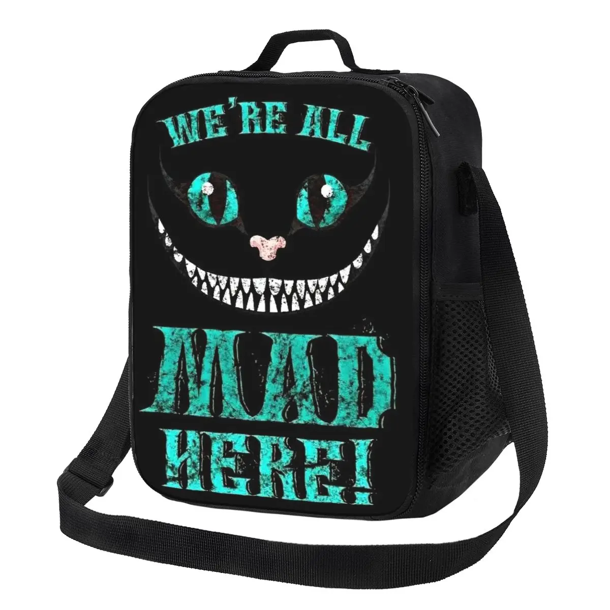

Термоизолированная сумка-холодильник для обедов Custom Cheshires Anime Cats We Are All Mad Here для женщин и взрослых, для офиса