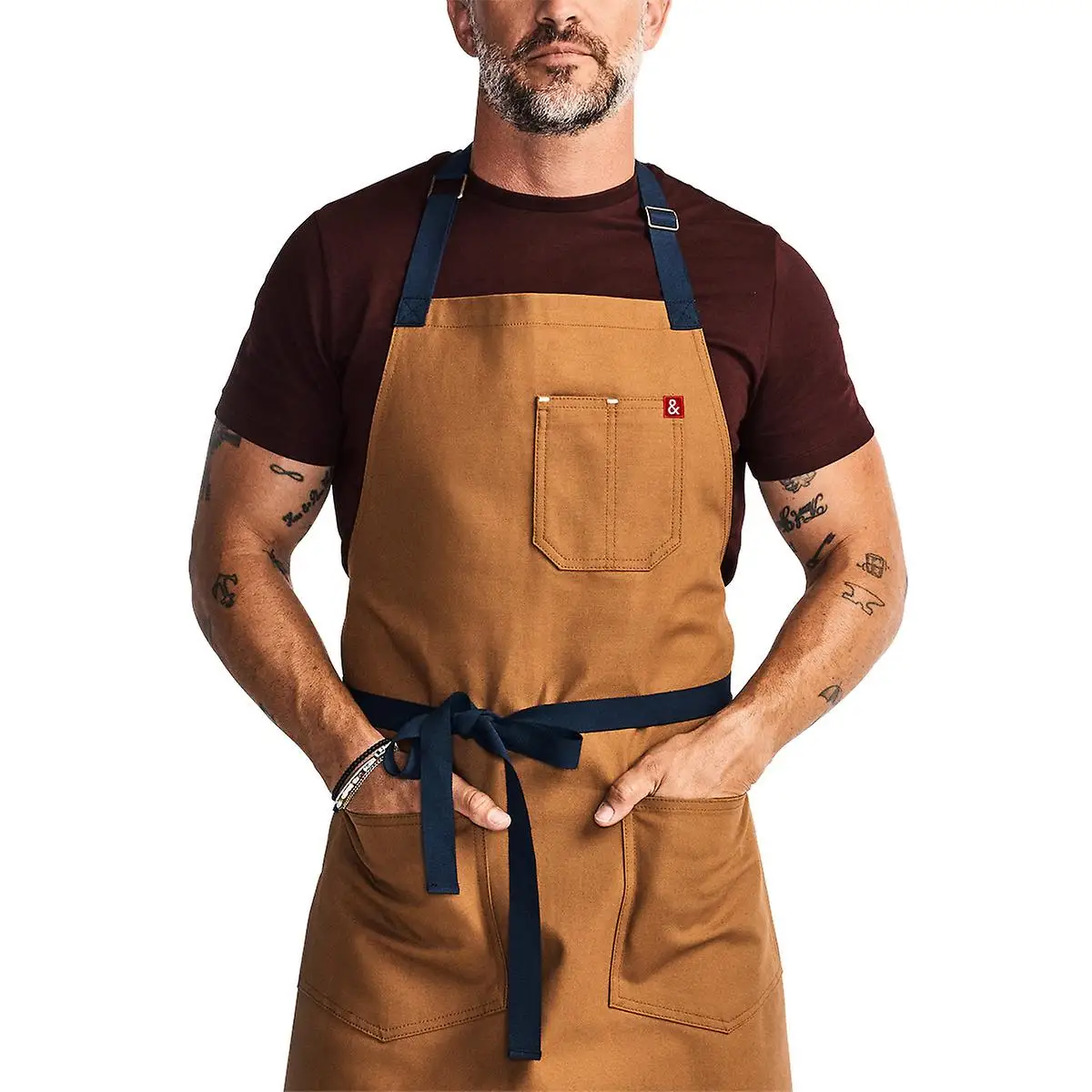 Hedley & bennett Essential apron เดนเวอร์บราวน์