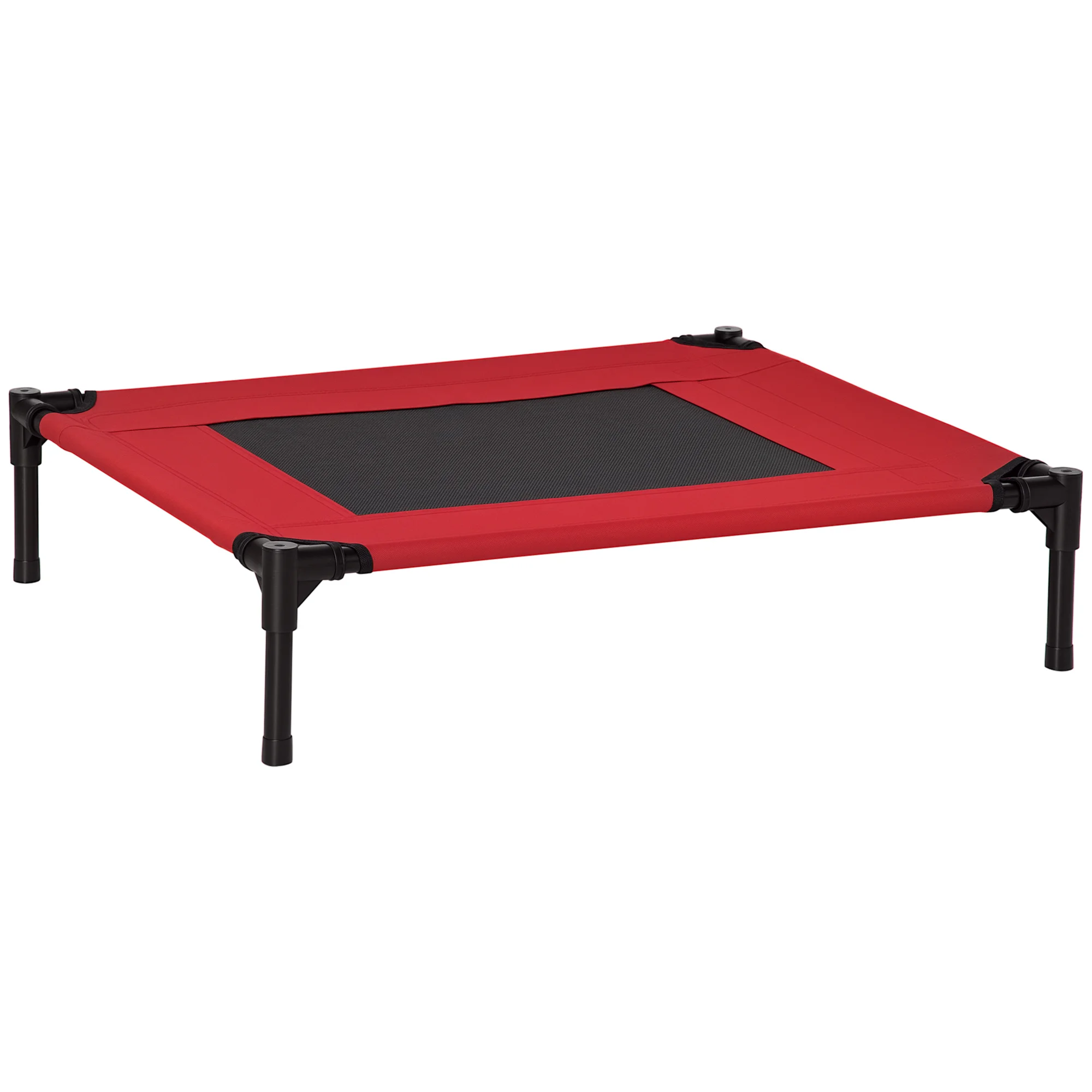 PawHut Cama Mascota para Perros Gatos Camas para Domir Relajar Exterior Terraza Jardin Malla de Ventilacion 76 x 61 x 18 cm