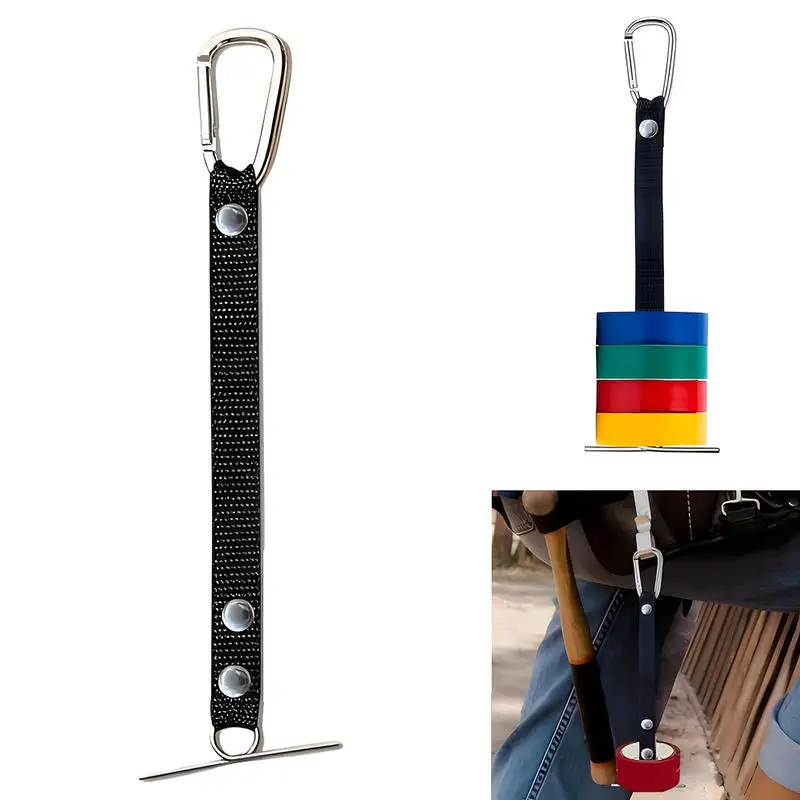 1/4PCS Nastro perizoma Supporto per nastro elettrico Nero Appaltatore elettrico Cinture per utensili regolabili