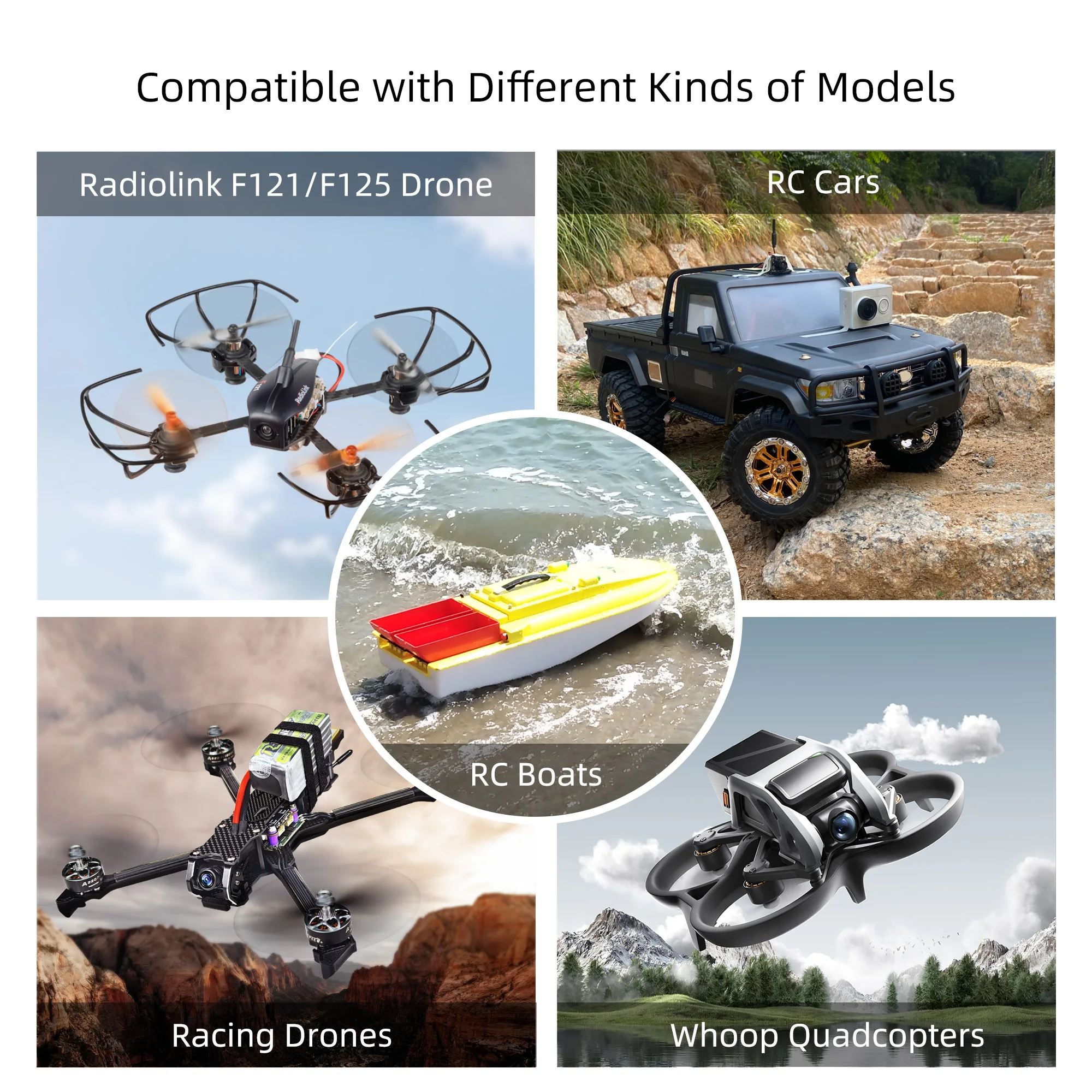 EWRF 800TVL Micro Camera 5.8G 48CH 200mW FOV170 CMOS AIO FPV Camera for Radiolink F121 Mini Racing Drone Quadcopter