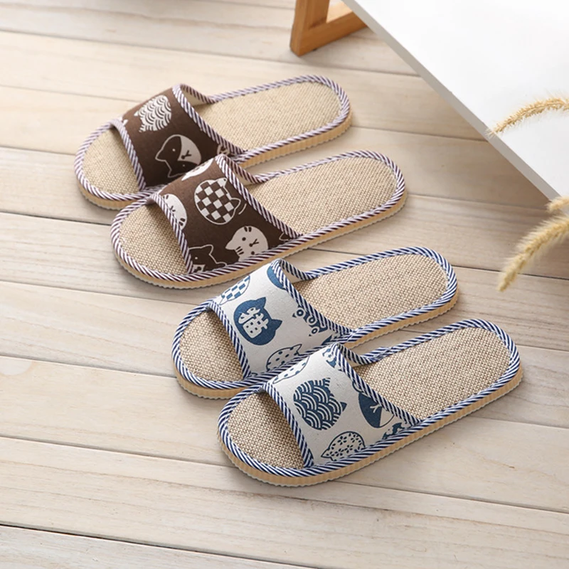 

Fashion Men Women Soft Home Slippers Indoor Light Comfort Floor Shoes Couple Silence Slides Bedroom House Slippers 26cm/29cm