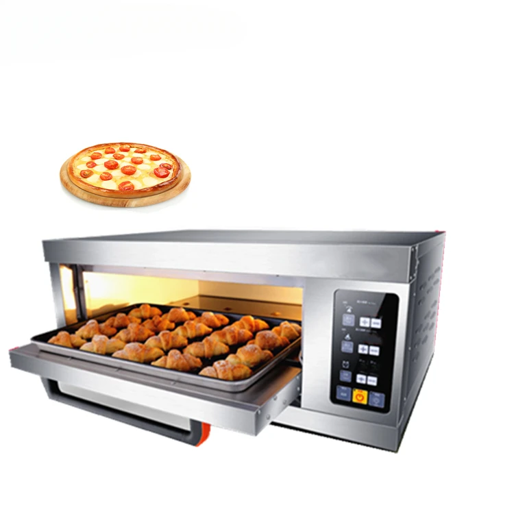 Single Deck Bakery Pizza Baking Oven,Commercial One Layer One Trays Electric Baking Oven Pizza Oven for Sale