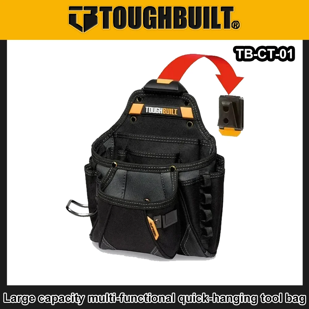 

Многофункциональная сумка для инструментов TOUGHBUILT TB-CT-01 Large Contractor Pouch Quick Hang для столярных работ