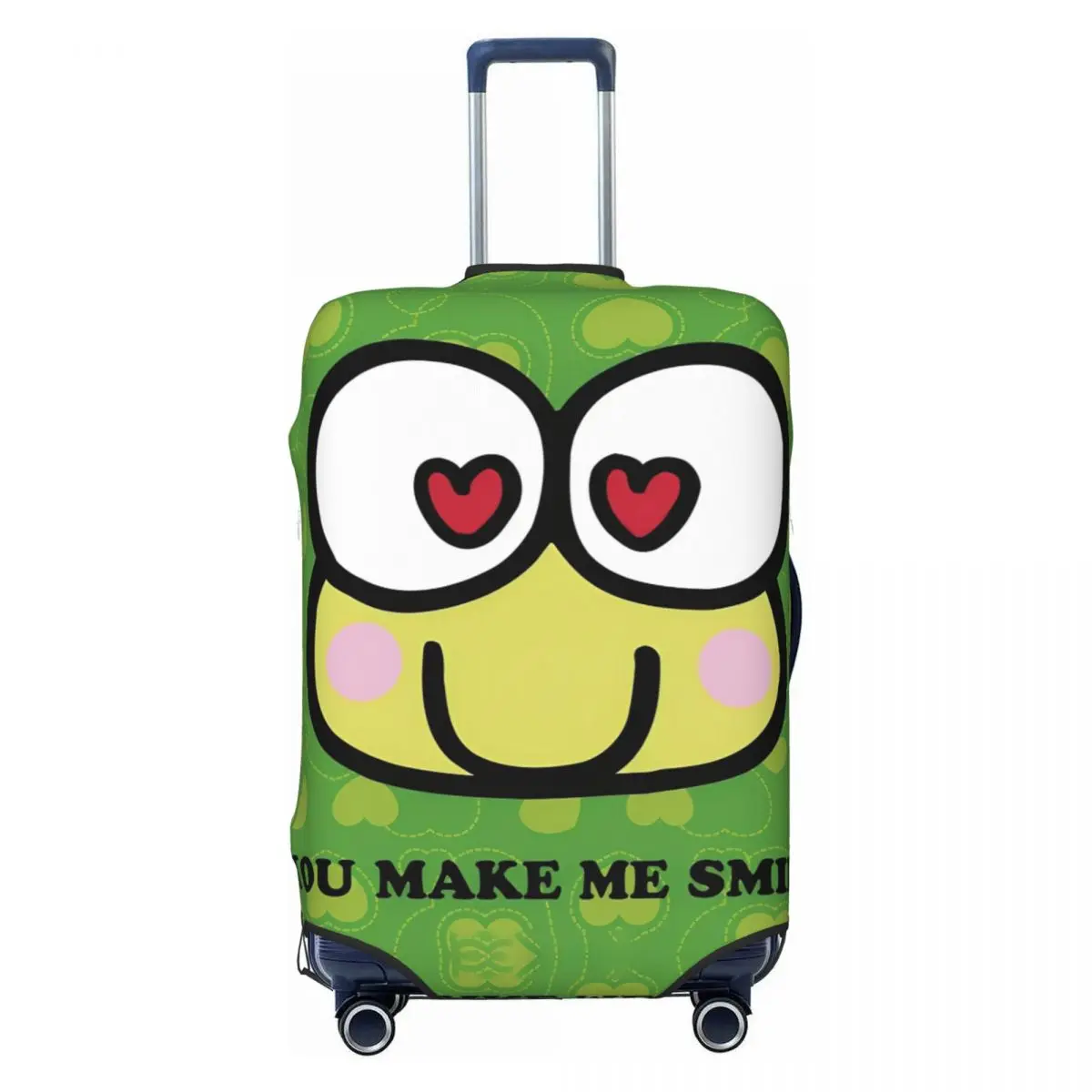 

Keroppi Anime Frog Cartoon Cute Kawaii Suitcase Cover Useful Travel Protection Luggage Supplies Vacation