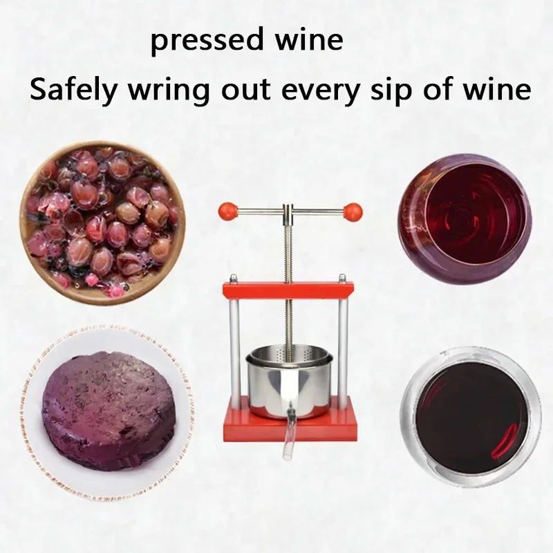 Hot salesHousehold manual stainless steel press thickened multi-functional wine separation filter to remove slag